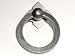 Top Knobs-Normandy Collection M637 Large Smooth Ring Pull w/backplate in Pewter