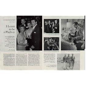 DAVID NIVEN - I Learn to be a Playboy, by David Niven as told to Dean Jennings. As a young British officer, irrepressible David Niven was never out of hot water. Things really began to happen after he accepted an American millionairess's invitation to visit New York. Second of three parts. ..... 1958 Saturday Evening Post Article, A5145A.