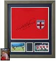 Sir Geoff Hurst signed framed shirt and photos