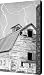 Black and white Old Barn Lightning Strikes Canvas Print / Canvas Art - Artist James Bo Insogna