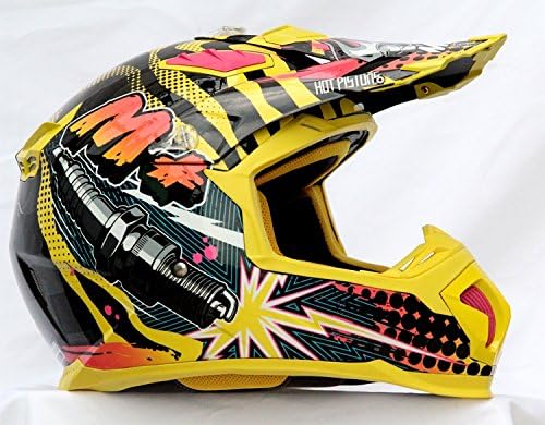 Masei 315 Moto X Helmet Yellow Medium (57-58cm)