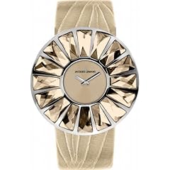 Jacques Lemans La Passion Damen-Armbanduhr XL Flora Analog Leder 1-1638K
