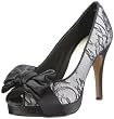 MENBUR Edwards 04598, Scarpe con tacco donna, Avorio (Elfenbein/Schwarz/Ivory), 39