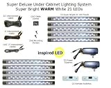 Super Bright LED under cabinet cove, Full kit, 10 light panels, 2 powersupplies, warm white LEDs!