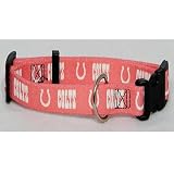 Indianapolis Colts Pink Adjustable Dog Collar Size Medium 14"-18"