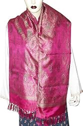 Jacquard Women Scarf Silk for Women in Vogue India Fashion