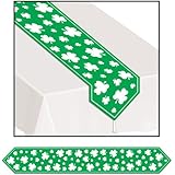 Beistle Printed Shamrock Table Runner