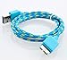 Braided 10FT Micro USB 3.0 Charger Sync Data Cable For Samsung Galaxy S5 i9600 Note 3 N9000 (Blue)