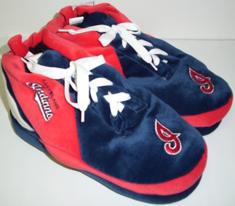 Cleveland Indians MLB Plush Sneaker Slippers