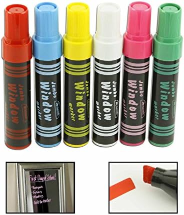 Washable Jumbo Window Marker - Choose From 6 Bright Colors
