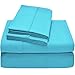 Bare Home Twin XL Sheet Set - College Dorm Size - Luxury 1800 Ultra-Soft Microfiber Twin Extra Long Bed Sheets - Deep Pockets - Easy Fit - Extra Soft - 3 Piece Set - Bed Sheets (Twin XL, Aqua)