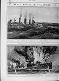 1916 Battle Jutland War German Ship Pommern Navy Kaiser