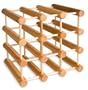 J.K. Adams MWR-B12-N Hardwood 12-Bottle Wine Rack, Natural