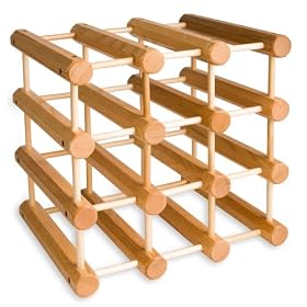 J.K. Adams MWR-B12-N 12-Bottle Wine Rack, Natural by J.K. Adams Company