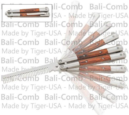 Pakka Wood Bali-Comb Butterfly Knife Practice Trainer Comb Pakka Wood Bali-Comb Butterfly Knife Practice Trainer Comb