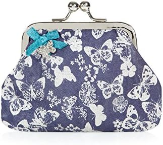Accessorize Womens Glitter Butterfly Clipframe Purse