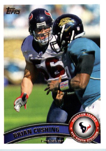 2011 Topps Football Card # 13 Brian Cushing - Houston Texans - NFL Trading Card in a Protective Case!
