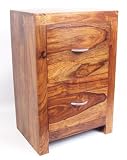 Indian Sheesham 2 Drawer Bedside cabinet. Solid Hardwood