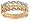 10k Tri-Color Gold Diamond Stack Rings (1/6 cttw, I-J Color, I2-I3 Clarity), Size 7