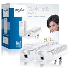 Devolo dLAN 500 AVplus (IEEE 1901/ HomePlug AV) Starter Kit - (2x plugs)