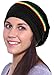 Simplicity Winter Slouchy Knit Beanie Hat for Women or Men, Color Stripe_Black