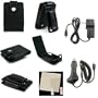 PCMICROSTORE Brand Creative Lab Zen Small Wonder 4gb 8gb 16gb Premium Leather Case Cover with Video Stand and Swivel Belt Clip - Bundle with 12v Rapid Premium Car Charger and Home Travel Wall Charger