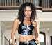 Vinyl Biker Zipper Front Cropped Tank Top in Large