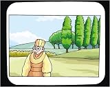 Decorated Mouse Pad with man, Latvia, trees, Europe, landscape, mountain, farmer, landlord, sky