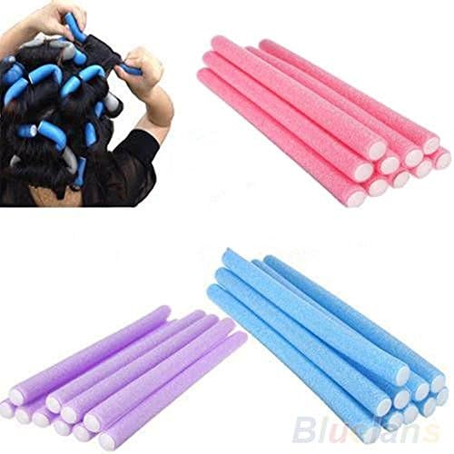10Pcs Curler Makers Soft Foam Bendy Twist Curls Tool DIY Styling Hair Rollers B2