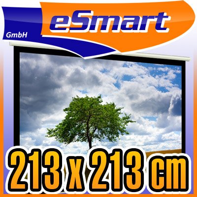 eSmart ROLLO LEINWAND | 213 x 213 cm | Bildformat 1:1