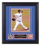 Mounted Memories New York Mets Johan Santana Framed 8x10 Photo w/ Game Used Baseball/Medallion and Plate