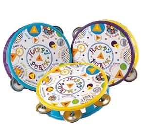 RITE LITE Purim Tambourines - SET OF 3