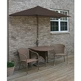 Adena 36in Coffee Wicker 7.5ft Olefin Set Choco