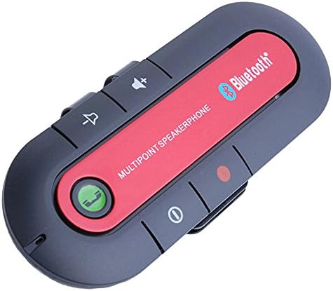 Kangcheng Bluetooth Sun Visor In-car Speakerphone Wireless Hands-free (red)