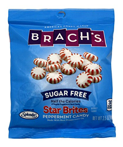Brach's Sugar Free Star Brites Peppermints, 3.5-Ounce Bags (Pack of 4)