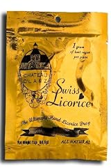 3-Bag Bundle of Chateau D'Lanz Swiss Licorice. Each bag contains 2-oz. of real, all natural black licorice.