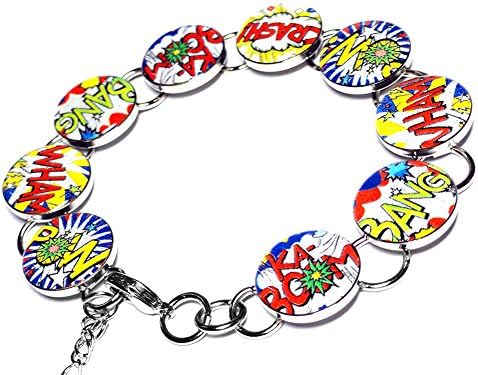 Superhero Handmade Resin Bracelet Comic Book Jewelry