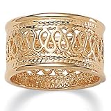 14k Gold-Plated Open-Weave Band