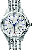 Tx T3b771 Multifunctional Perpetual Calendar Bracelet Watch With White Dial Sculpted Dial And Blue Accents