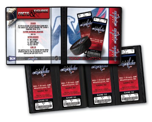 Washington Capitals NHL Ticket Album, Holds 64 Tickets