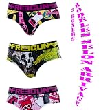 Lot de 3 boxers fille Freegun