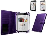 Navitech Purple Faux Leather Case Cover Sleeve For The Nook HD 7 " inch ereader Tablet