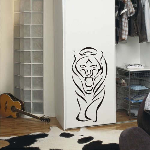 Imagen 1 de Etiqueta de la pared b002 rugido del tigre 96x45 cm