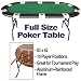 Full Size Accent Suited Poker Table 83 X 42 - Imperfect