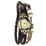 Yesurprise Uhr Leder Armbanduhr Armreif Damenuhr Lady Quarz Bracelet Beads Watch Geschenk Gift montre de poche B4