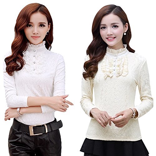 【ARINCO】 レディース レースシャツ 2color 5Size ゴージャス ロング トップス