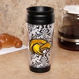 NCAA Southern Miss Golden Eagles 16oz. White-Black Paisley Travel Tumbler