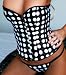 Sexy Black & White Polka Dot Fashion Steel Boned Corset S M L XL