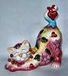 Amy Lacombe Whimsiclay Monet Cat