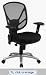 Screen Back Chair with Aluminum Finish Base By Office Star